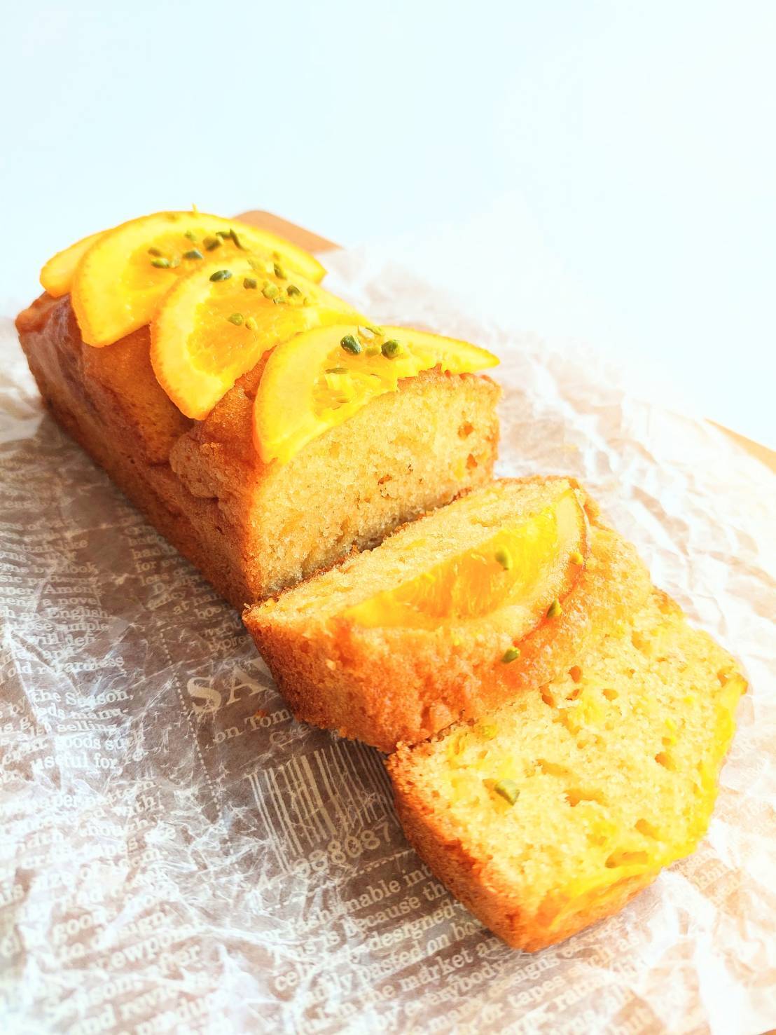 オレンジの米粉パウンドケーキ