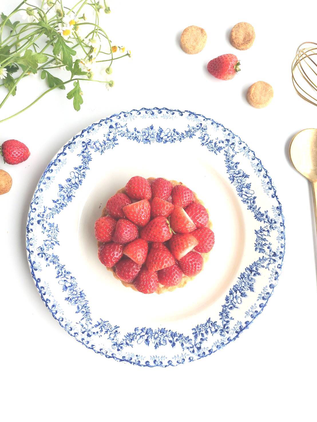 季節のフルーツの米粉タルト