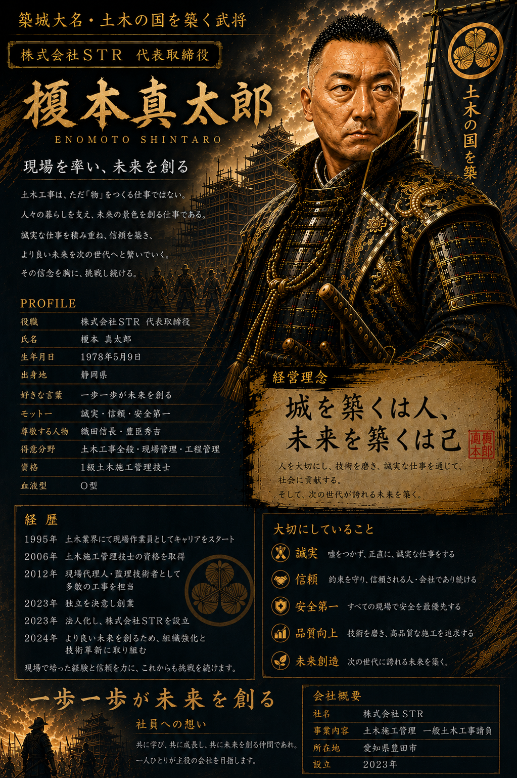 代表 榎本真太郎 プロフィール