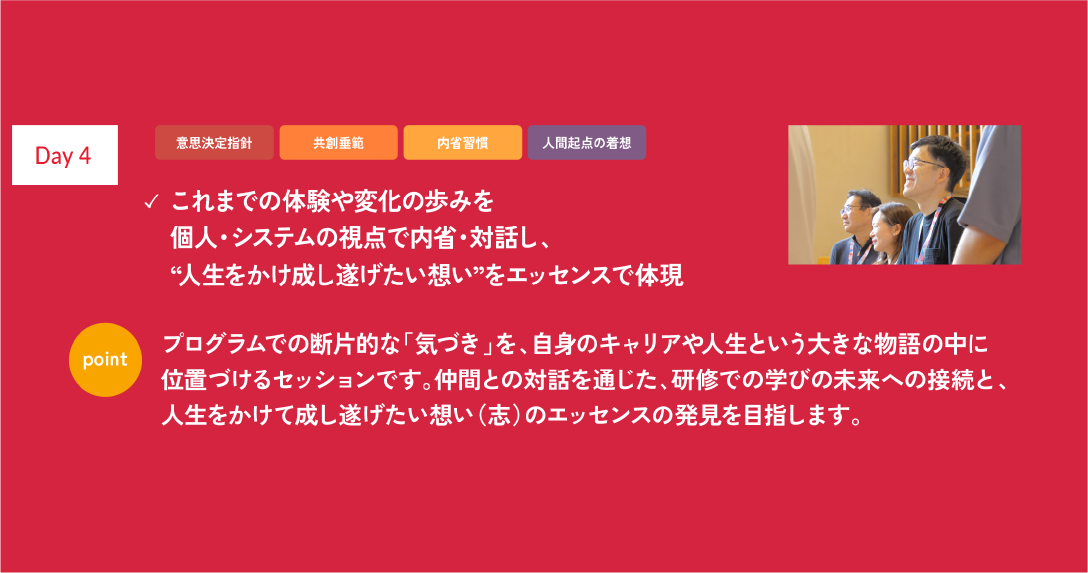 DAY4 - 人生をかけて成し遂げたい想いの体現