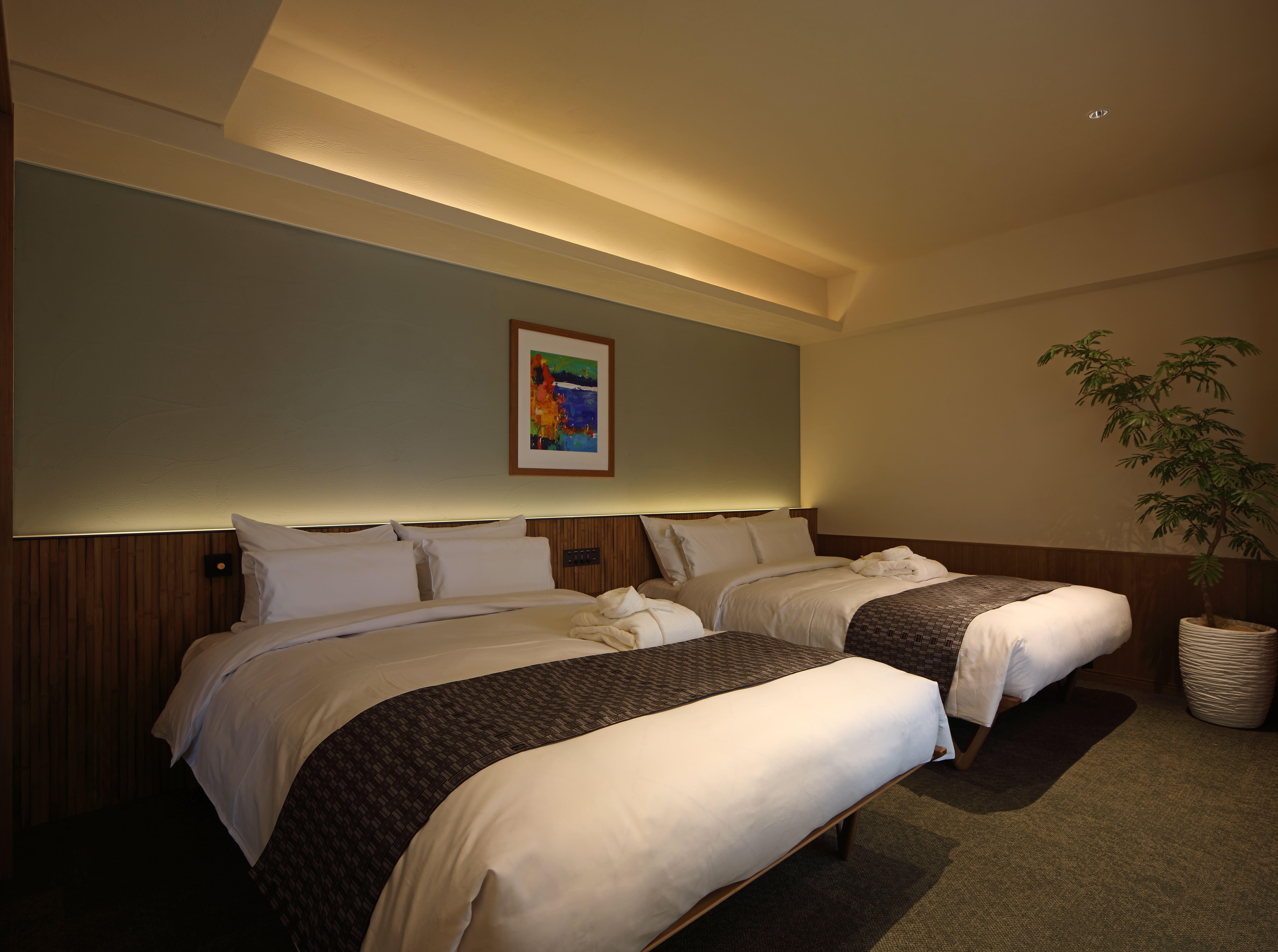 HOTEL GREAT MORNING 客室ツインベッドルーム