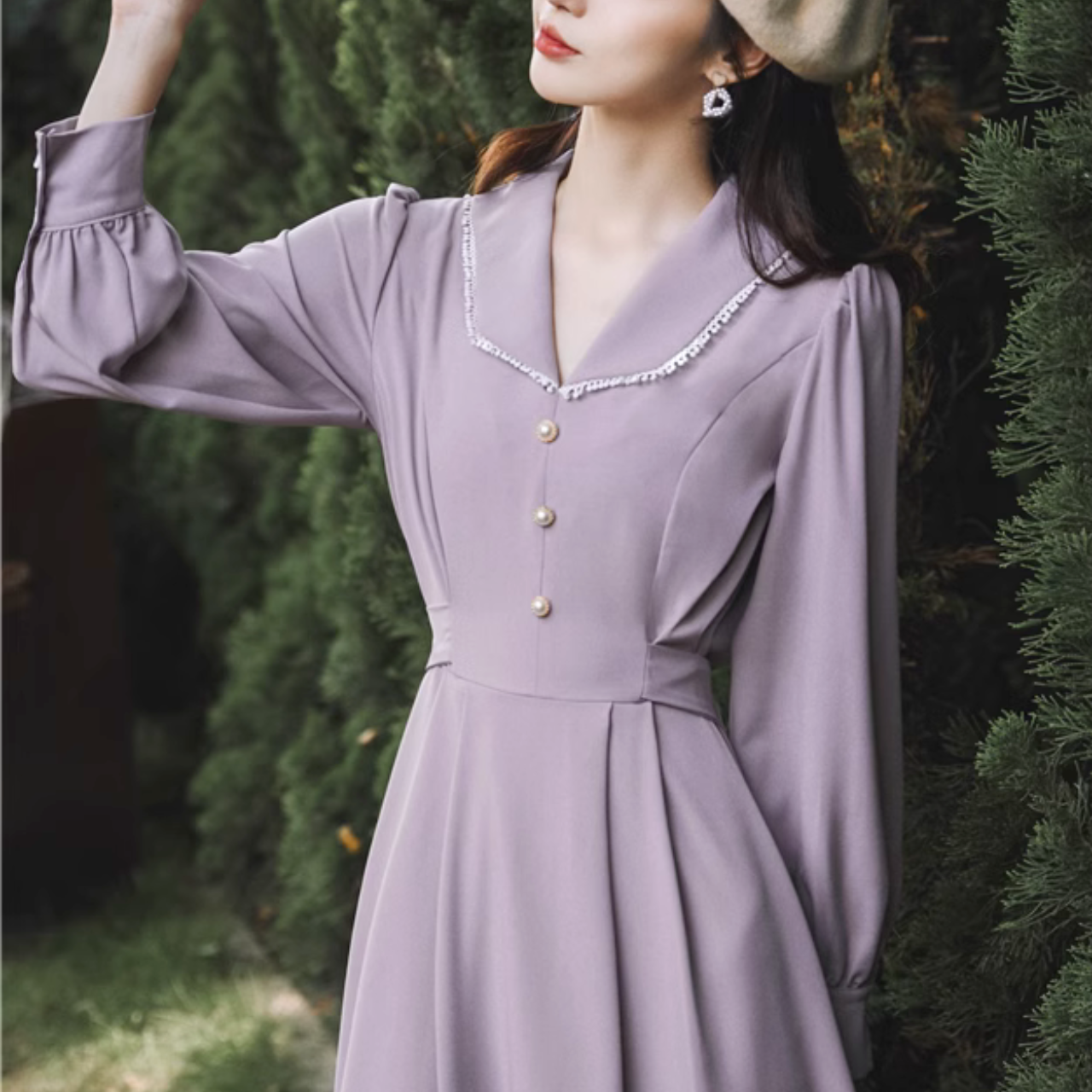 フレンチレトロワンピースの商品画像