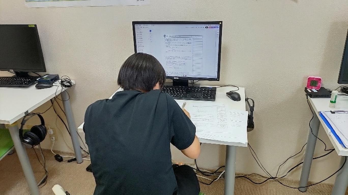学習塾MEIKAIの学習のようす