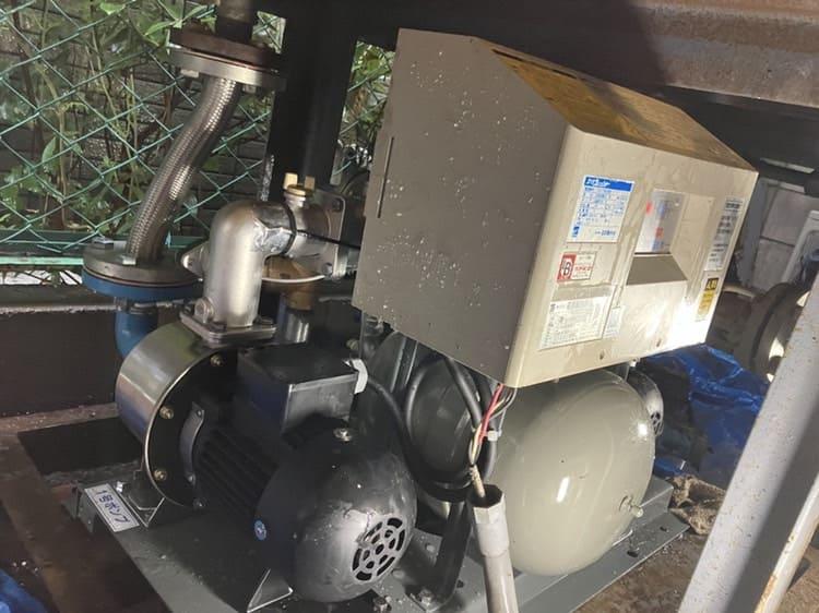 加圧ポンプを交換した後