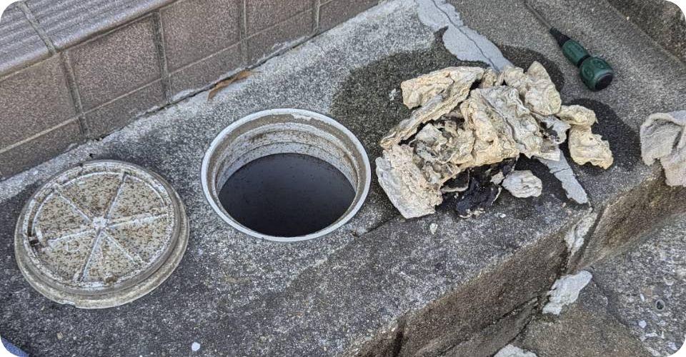 油による排水詰まり