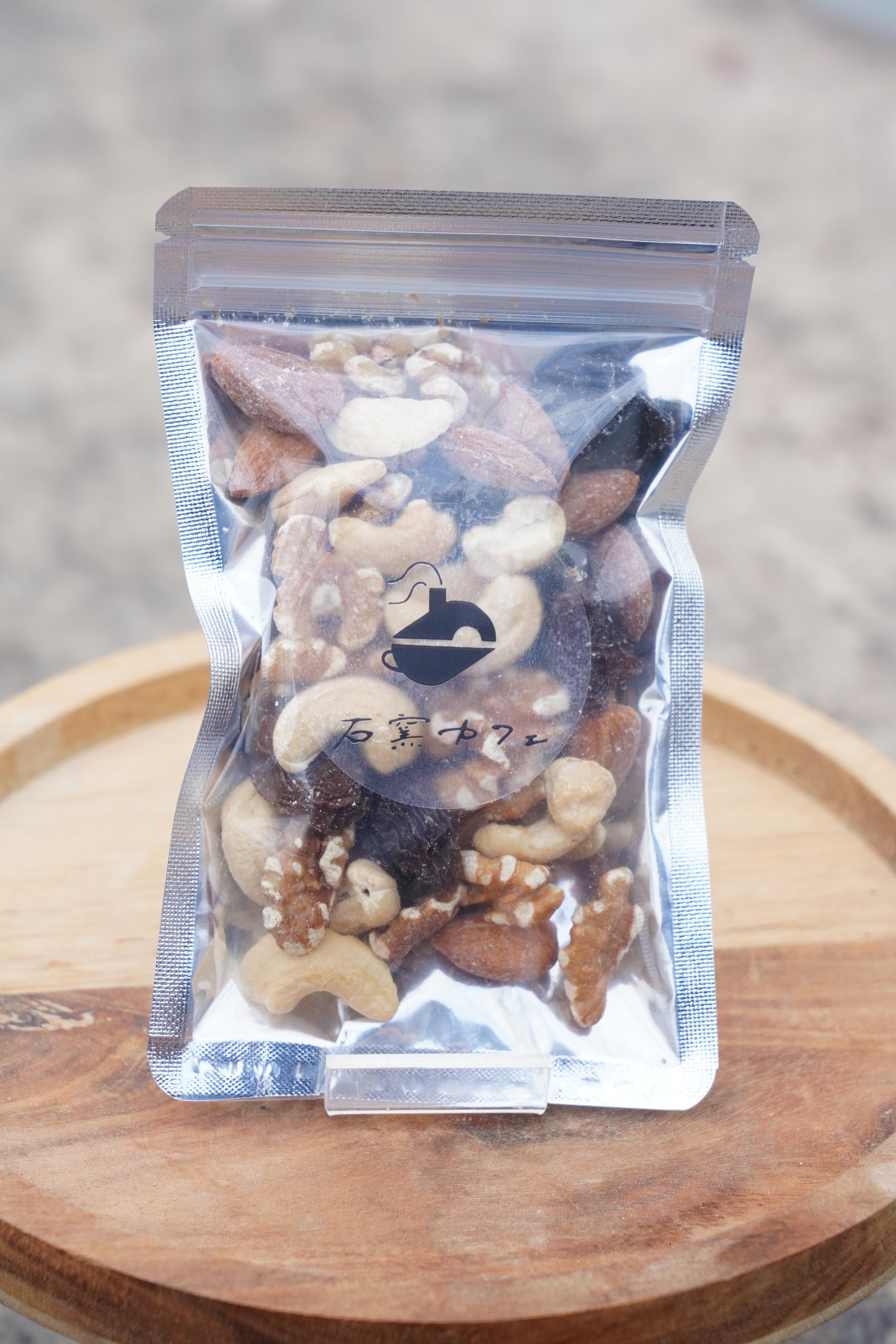 柴久園オリジナル干し葡萄＆ミックスナッツ（小袋70g)の商品画像