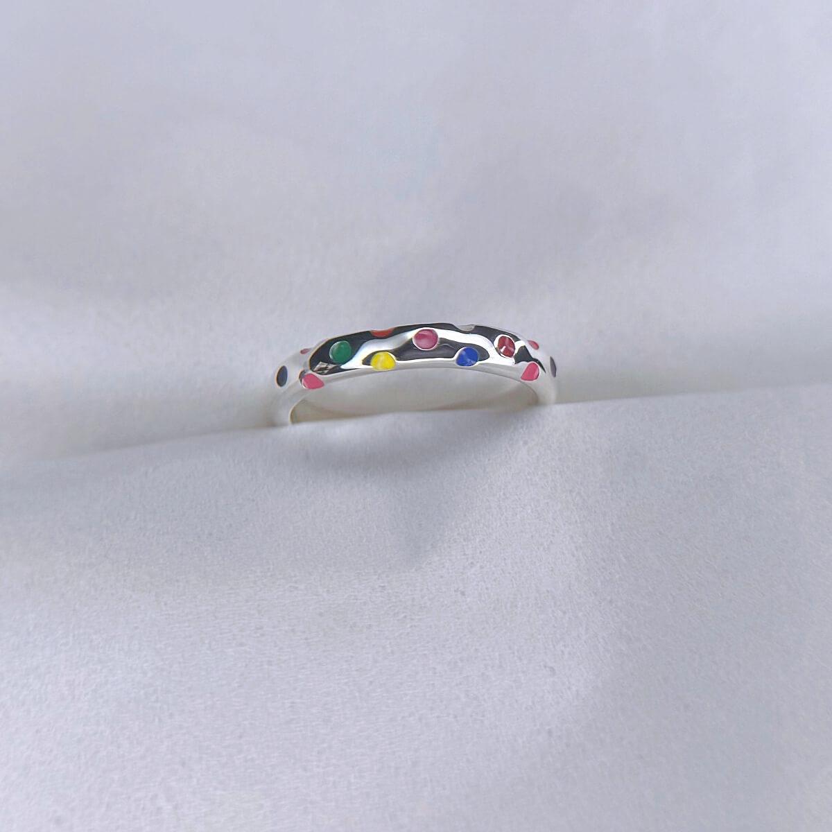 推し活リング（水玉リング、3mm幅）の商品画像