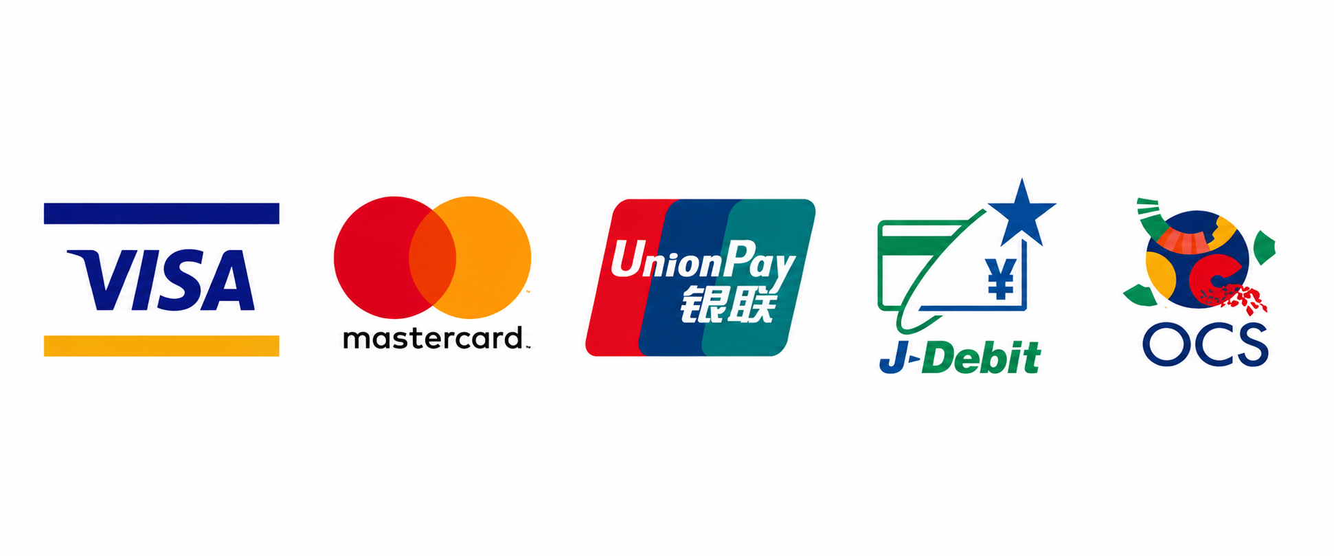 ご利用いただけるクレジットカード一覧