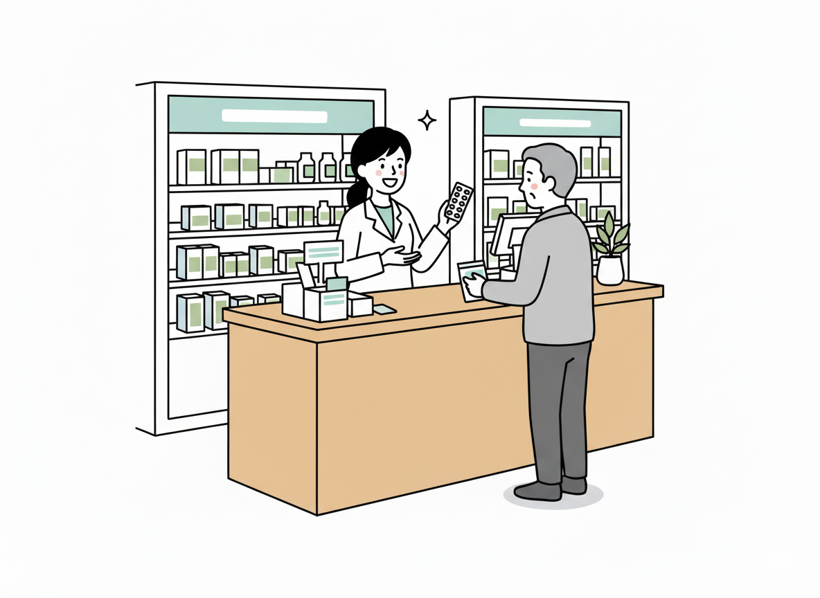 外来で投薬中心の職場