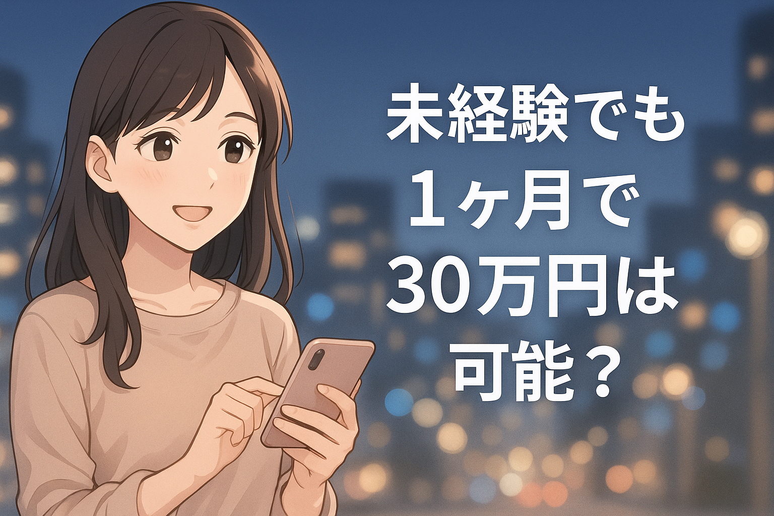 今月中に50万円は現実的？──22歳・未経験でも達成できる“夜×週5出勤”という選択肢。のサムネイル画像
