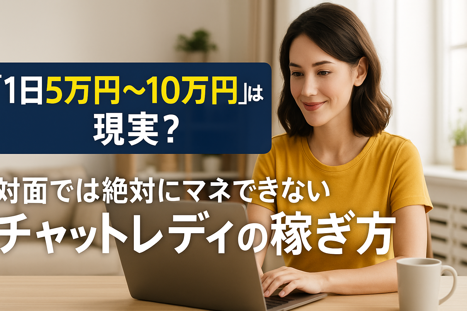 ? 「1日5万円〜10万円」は現実? 対面では絶対にマネできない“チャットレディの稼ぎ方” に関する店長ブログのサムネイル画像