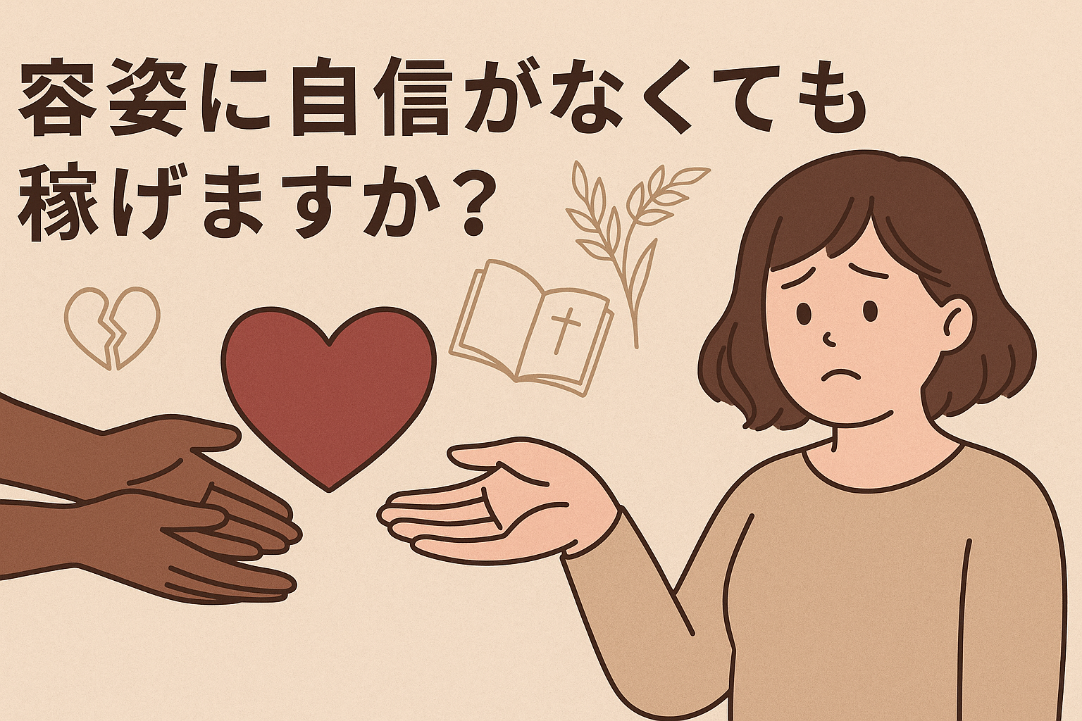 容姿に自信がなくても稼げますか？― チャットでも人生でも通じる“与える人が報われる法則” ― のサムネイル画像